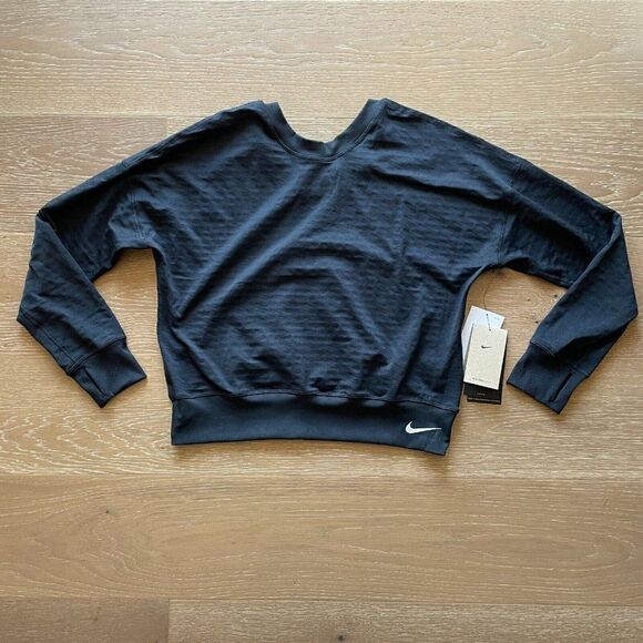 Nike Running Pullover Womens Medium Black Therma Fit Reversible DD6496-010 - Picture 1 of 8
